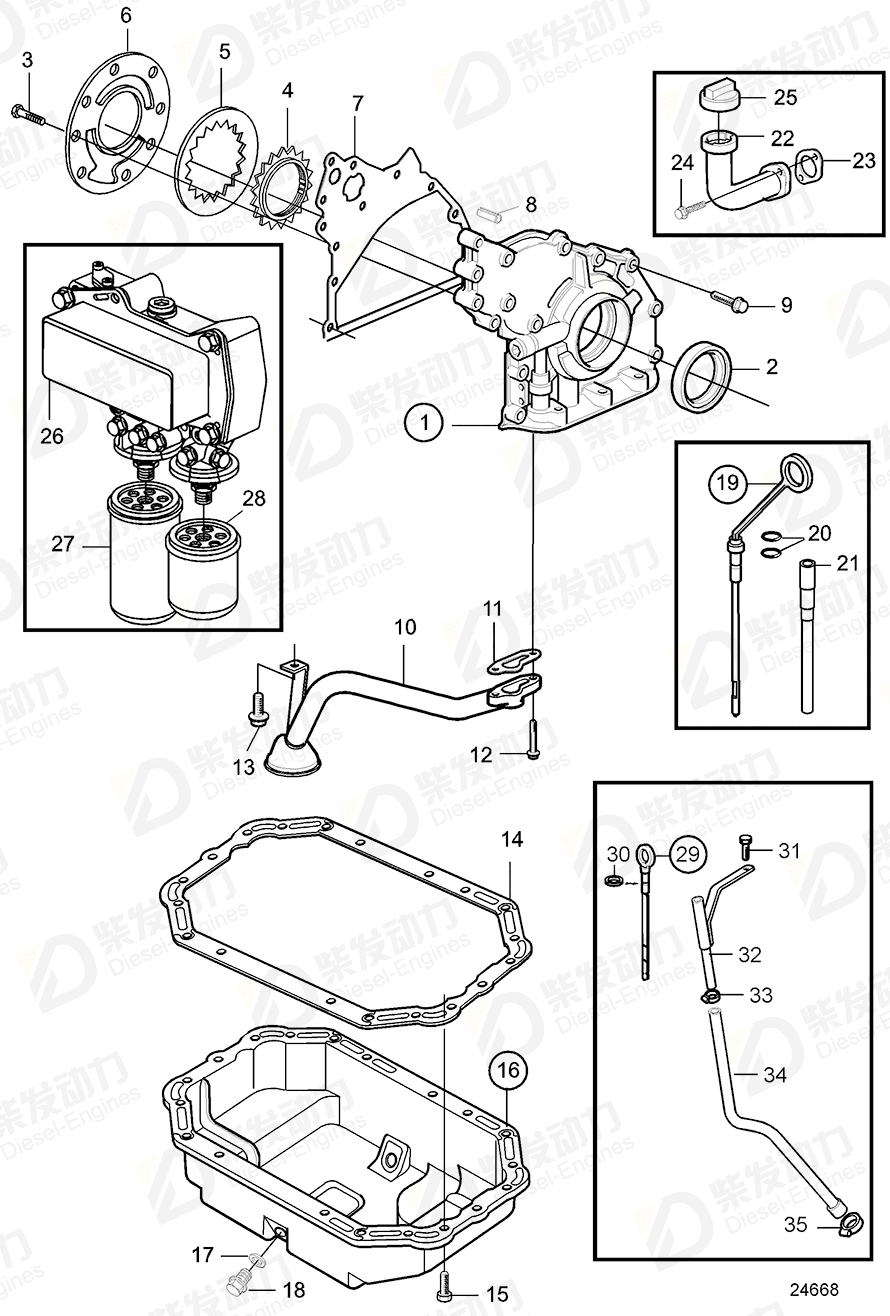 VOLVO Bracket 20977698 Drawing